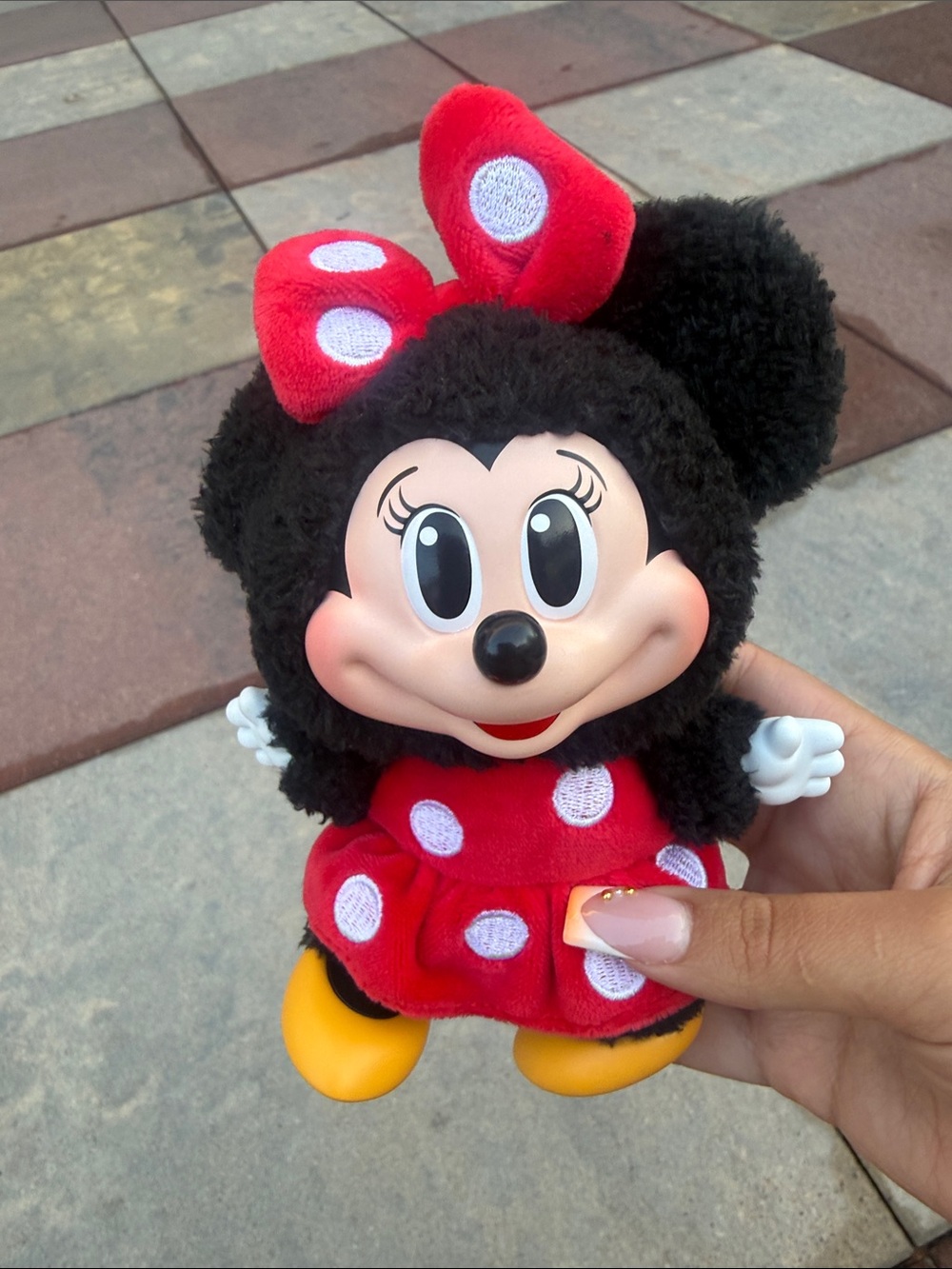 Pop Mart Disney Mickey Family Cute Together Minnie Plush Pendant Keychain
